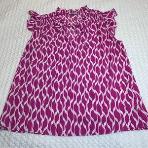 Floral & Ivy Pink Patterned‎ Women's Top